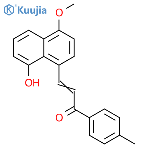 2-Propen-1-one,3-(8-hydroxy-4-methoxy-1-naphthalenyl)-1-(4-methylphenyl)- structure