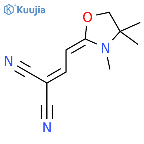 [2-(3,4,4-Trimethyl-1,3-oxazolidin-2-ylidene)ethylidene]propanedinitrile structure