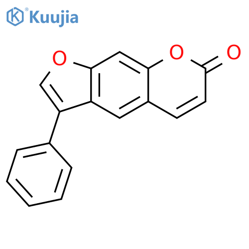 7H-Furo[3,2-g][1]benzopyran-7-one, 3-phenyl- structure