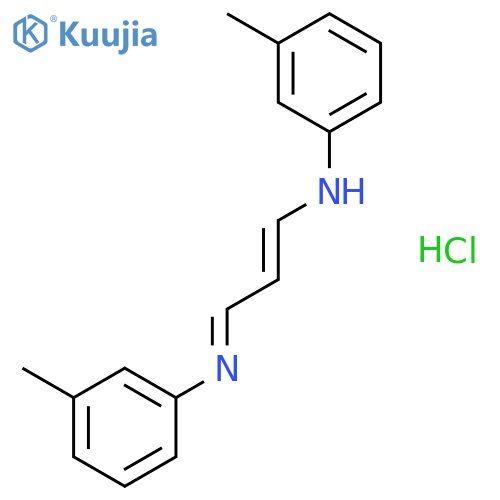 N-[3-[(m-tolyl)amino]allylidene]-m-toluidine monohydrochloride structure