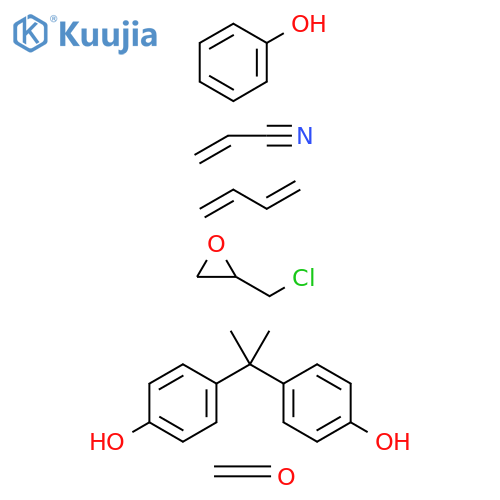 2-Propenenitrile,polymerwith1,3-butadiene,(chloromethyl)oxirane,formaldehyde,4,4'-(1-methylethylidene)bis[phenol]andphenol structure
