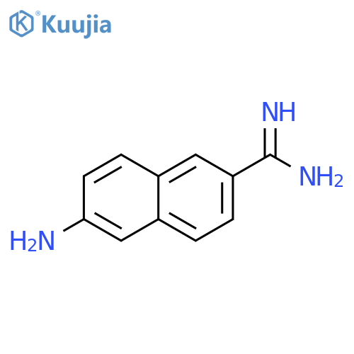 2-Naphthalenecarboximidamide, 6-amino- structure