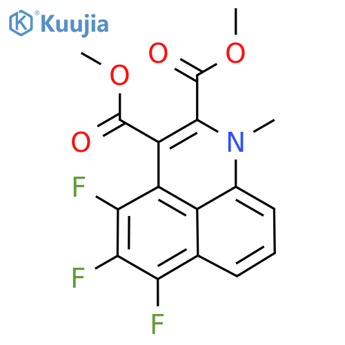 1H-Benzo[de]quinoline-2,3-dicarboxylic acid, 4,5,6-trifluoro-1-methyl-, dimethyl ester structure