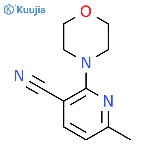 3-Pyridinecarbonitrile, 6-methyl-2-(4-morpholinyl)- structure