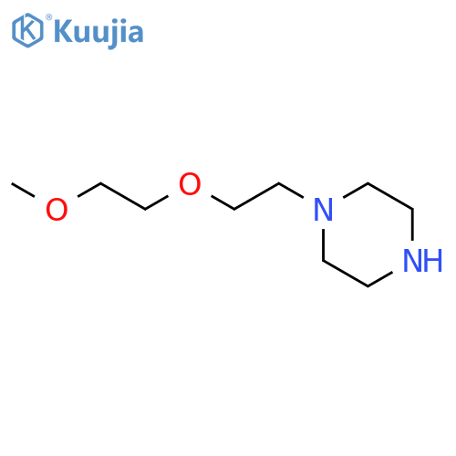 1-2-(2-methoxyethoxy)ethylpiperazine structure