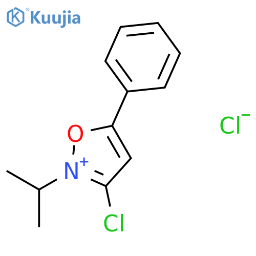 Isoxazolium, 3-chloro-2-(1-methylethyl)-5-phenyl-, chloride structure