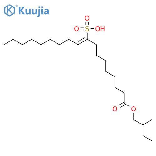 9-Octadecenoic acid, 9-sulfo-, 1-(branched and linear pentyl) esters structure
