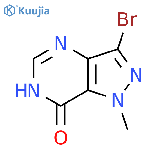 3-bromo-1-methyl-1H-pyrazolo4,3-dpyrimidin-7-ol structure