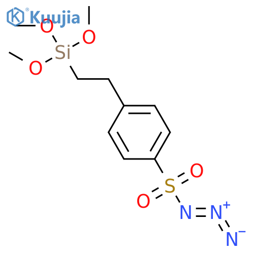 4-[2-(trimethoxysilyl)ethyl]benzene-1-sulphonyl azide structure
