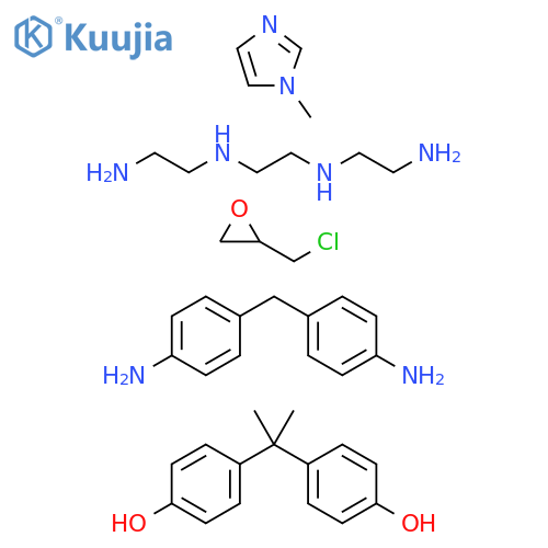 Phenol,4,4'-(1-methylethylidene)bis-,polymerwithN,N'-bis(2-aminoethyl)-1,2-ethanediamine,(chloromethyl)oxirane,4,4'-methylenebis[benzenamine]and1-methyl-1H-imidazole structure