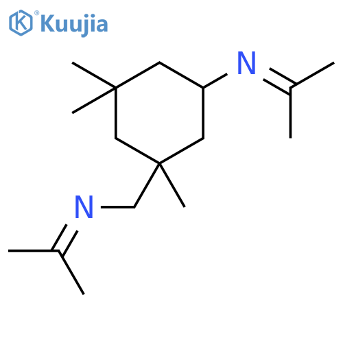 3,3,5-trimethyl-N-(propan-2-ylidene)-5-[(propan-2-ylideneamino)methyl]cyclohexanamine structure