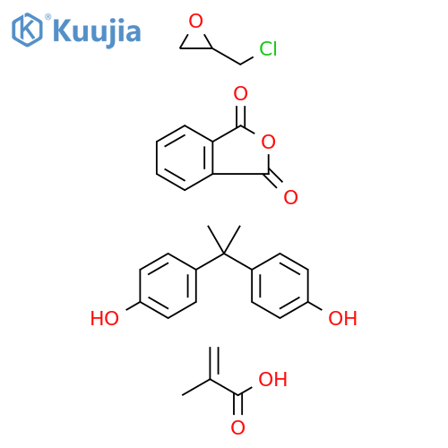 2-Propenoicacid,2-methyl-,polymerwith(chloromethyl)oxirane,1,3-isobenzofurandioneand4,4'-(1-methylethylidene)bis[phenol] structure