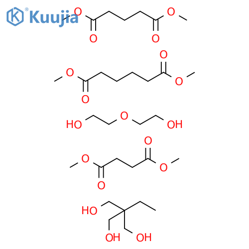 Hexanedioicacid,dimethylester,polymerwithdimethylbutanedioate,dimethylpentanedioate,2-ethyl-2-(hydroxymethyl)-1,3-propanedioland2,2'-oxybis[ethanol] structure