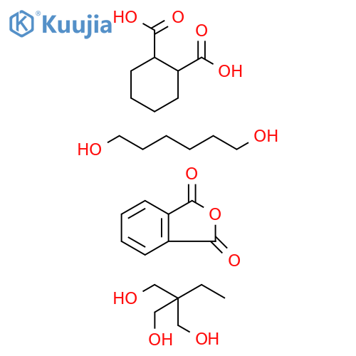 1,2-Cyclohexanedicarboxylicacid,polymerwith2-ethyl-2-(hydroxymethyl)-1,3-propanediol,1,6-hexanedioland1,3-isobenzofurandione structure