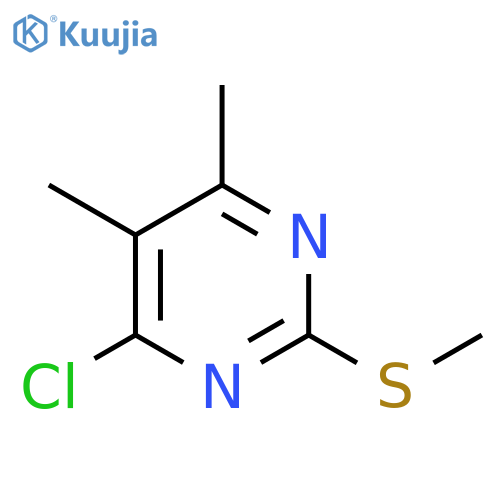 4-chloro-5,6-dimethyl-2-(methylsulfanyl)pyrimidine structure