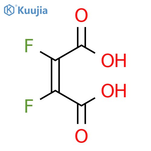 2-Butenedioic acid, 2,3-difluoro-, (Z)- structure