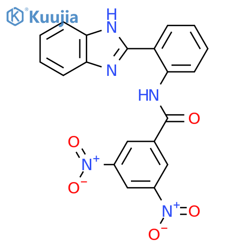 N-2-(1H-1,3-benzodiazol-2-yl)phenyl-3,5-dinitrobenzamide structure