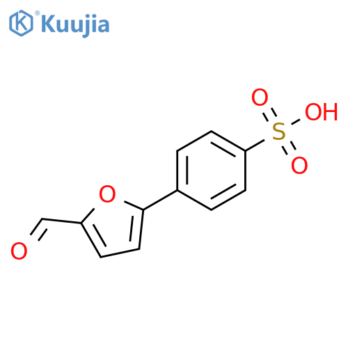 4-(5-Formyl-2-furyl)benzenesulfonic acid structure