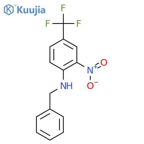 Benzenemethanamine, N-[2-nitro-4-(trifluoromethyl)phenyl]- structure
