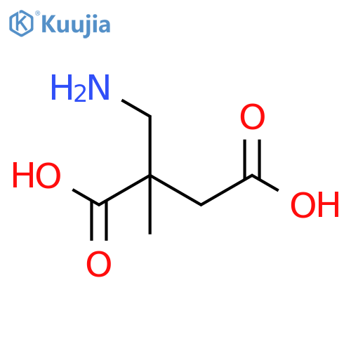 2-(aminomethyl)-2-methylbutanedioic acid structure
