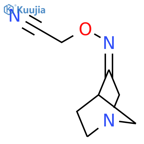 2-({1-azabicyclo2.2.1heptan-3-ylidene}amino)oxyacetonitrile structure
