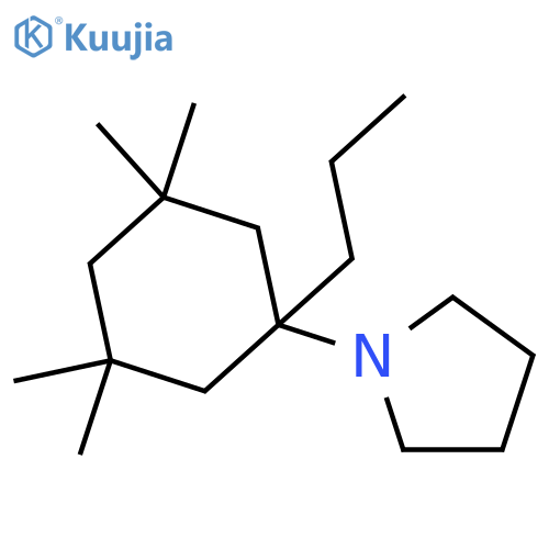 Pyrrolidine, 1-(3,3,5,5-tetramethyl-1-propylcyclohexyl)- structure