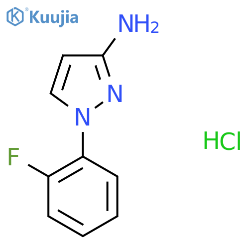 1-(2-Fluorophenyl)-1H-pyrazol-3-amine hydrochloride structure