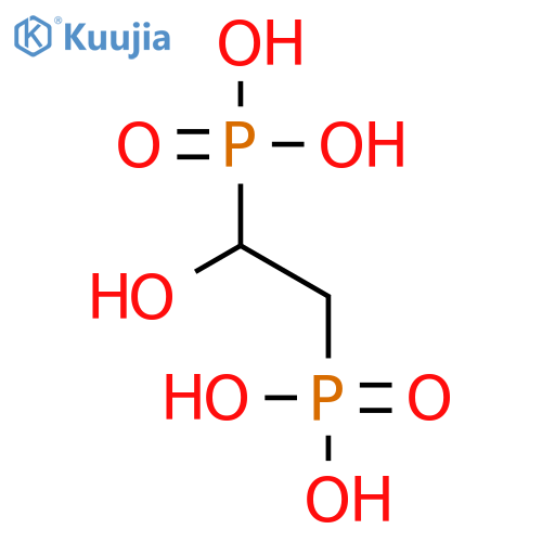 Hydroxyethylenediphosphonic acid structure