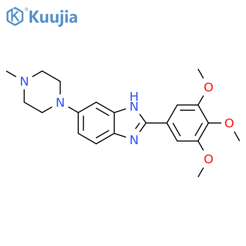 6-(4-Methyl-1-piperazinyl)-2-(3,4,5-trimethoxyphenyl)-1H-benzimidazole structure
