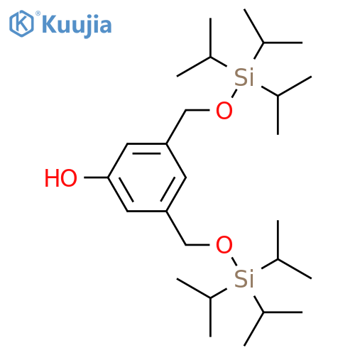PHENOL, 3,5-BIS[[[TRIS(1-METHYLETHYL)SILYL]OXY]METHYL]- structure