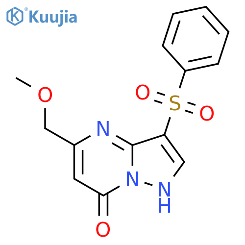5-(METHOXYMETHYL)-3-(PHENYLSULFONYL)PYRAZOLO[1,5-A]PYRIMIDIN-7-OL structure