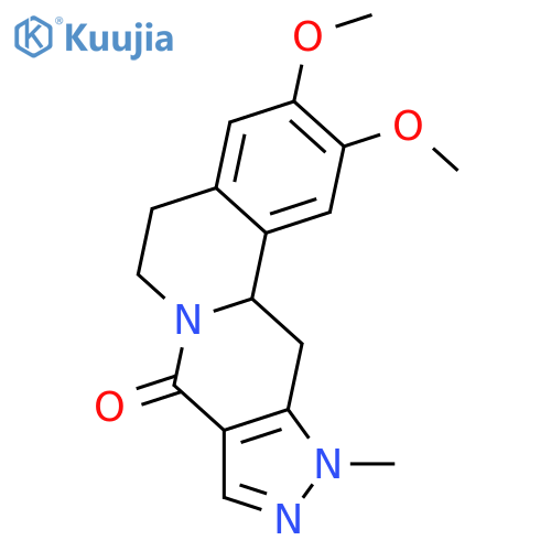 2,3-DIMETHOXY-11-METHYL-5,11,12,12A-TETRAHYDROPYRAZOLO[3',4':4,5]PYRIDO[2,1-A]ISOQUINOLIN-8(6H)-ONE structure