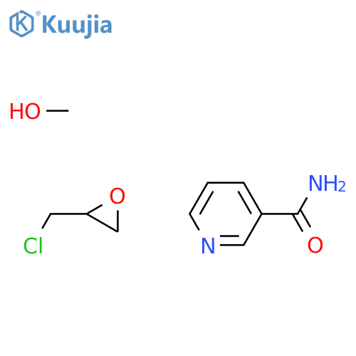 3-Pyridinecarboxamide, reaction products with ammonium hydroxide and epichlorohydrin structure
