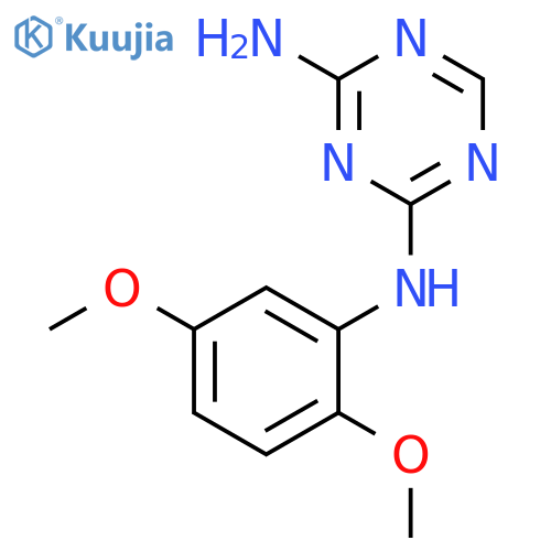 N-(2,5-Dimethoxyphenyl)-1,3,5-triazine-2,4-diamine structure