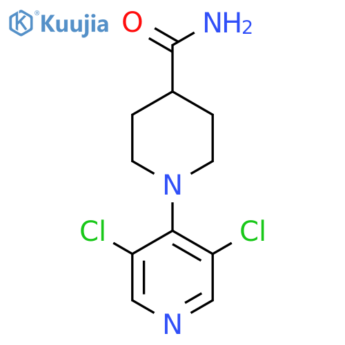 1-(3,5-Dichloropyridin-4-yl)piperidine-4-carboxamide structure