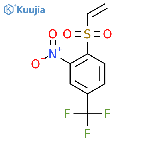 1-Ethenylsulfonyl-2-nitro-4-(trifluoromethyl)benzene structure