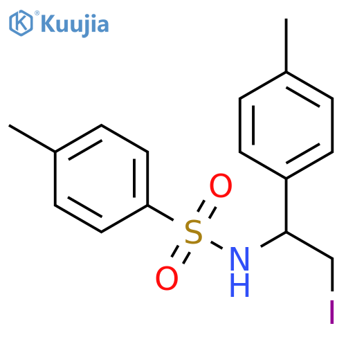 Benzenesulfonamide, N-[2-iodo-1-(4-methylphenyl)ethyl]-4-methyl- structure