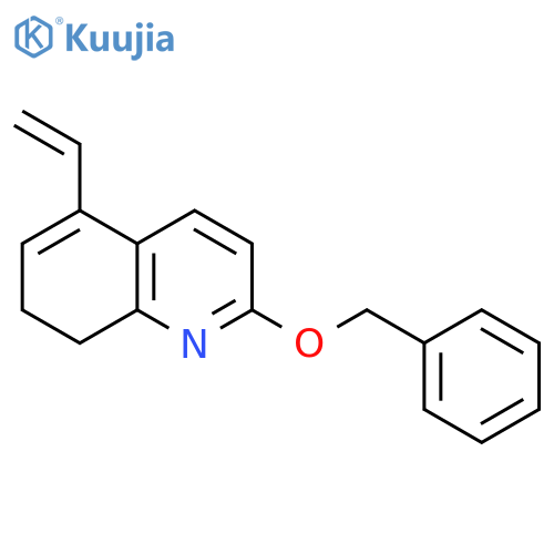 QUINOLINE, 5-ETHENYL-7,8-DIHYDRO-2-(PHENYLMETHOXY)- structure