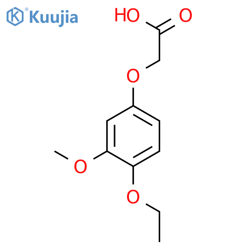 2-(4-ethoxy-3-methoxyphenoxy)acetic acid structure
