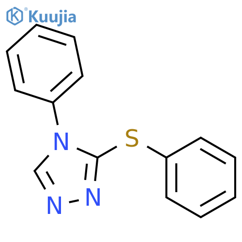 4H-1,2,4-Triazole, 4-phenyl-3-(phenylthio)- structure