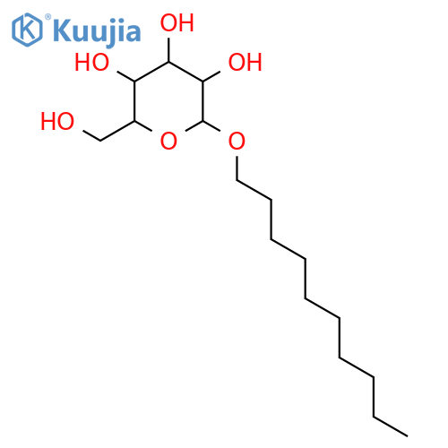 (3R,4S,5S,6R)-2-(Decyloxy)-6-(hydroxymethyl)-tetrahydro-2H-Pyran-3,4,5-triol structure