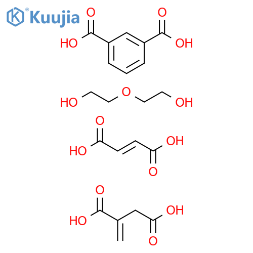 1,3-Benzenedicarboxylicacid,polymerwith(2E)-2-butenedioicacid,methylenebutanedioicacidand2,2'-oxybis[ethanol] structure