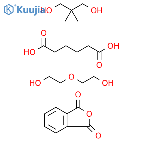 Hexanedioicacid,polymerwith2,2-dimethyl-1,3-propanediol,1,3-isobenzofurandioneand2,2'-oxybis[ethanol] structure
