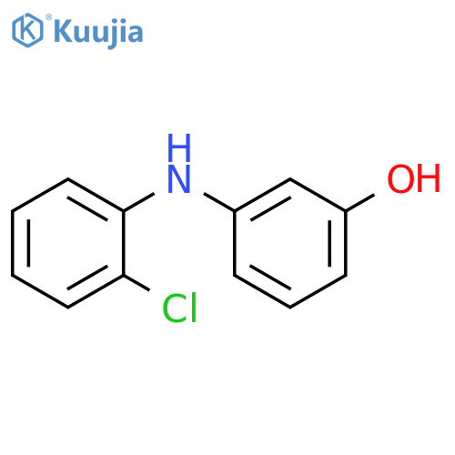 Phenol, 3-[(2-chlorophenyl)amino]- structure