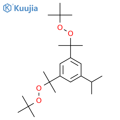 1,3-bis[2-(tert-butylperoxy)propan-2-yl]-5-(propan-2-yl)benzene structure