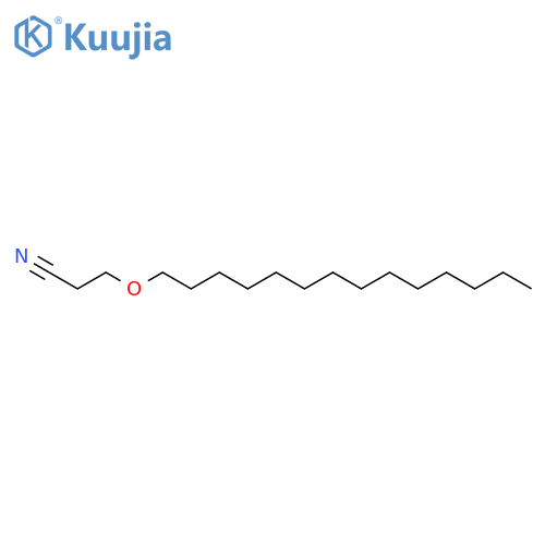 propanenitrile, 3-(tetradecyloxy)- structure