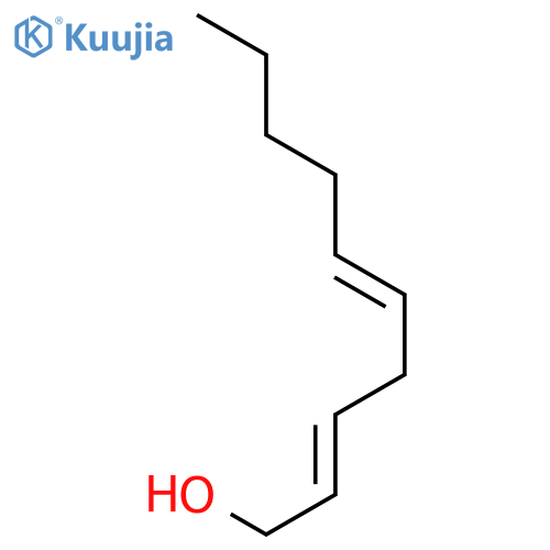 2,5-Decadien-1-ol, (E,E)- structure