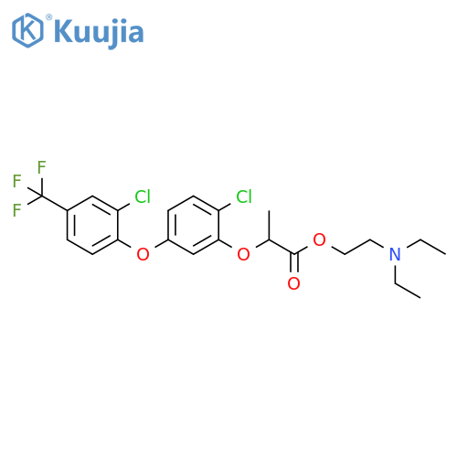Propanoic acid,2-[2-chloro-5-[2-chloro-4-(trifluoromethyl)phenoxy]phenoxy]-,2-(diethylamino)ethyl ester structure