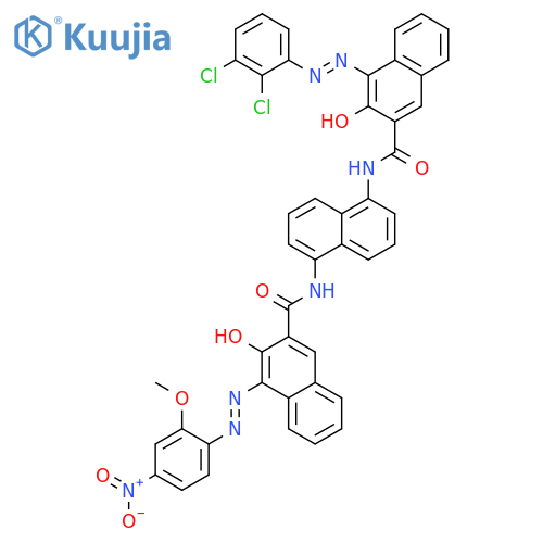4-[(2,3-dichlorophenyl)azo]-3-hydroxy-N-[5-[[[3-hydroxy-4-[(2-methoxy-4-nitrophenyl)azo]-2-naphthyl]carbonyl]amino]-1-naphthyl]naphthalene-2-carboxamide structure