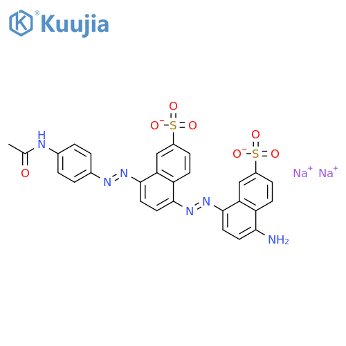 disodium 8-[(4-acetamidophenyl)azo]-5-[(4-amino-7-sulphonatonaphthyl)azo]naphthalene-2-sulphonate structure